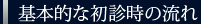 基本的な初診時の流れ