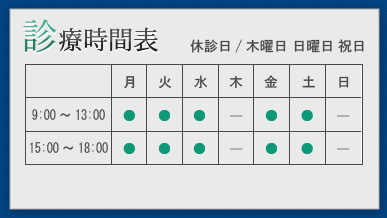 診療時間表